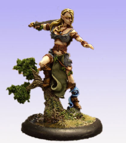 54mm Wood Elf Scout front